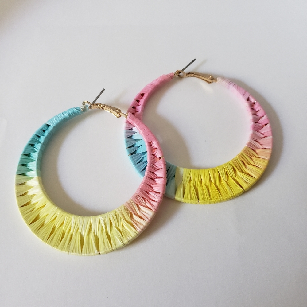 Handmade Raffia hoops